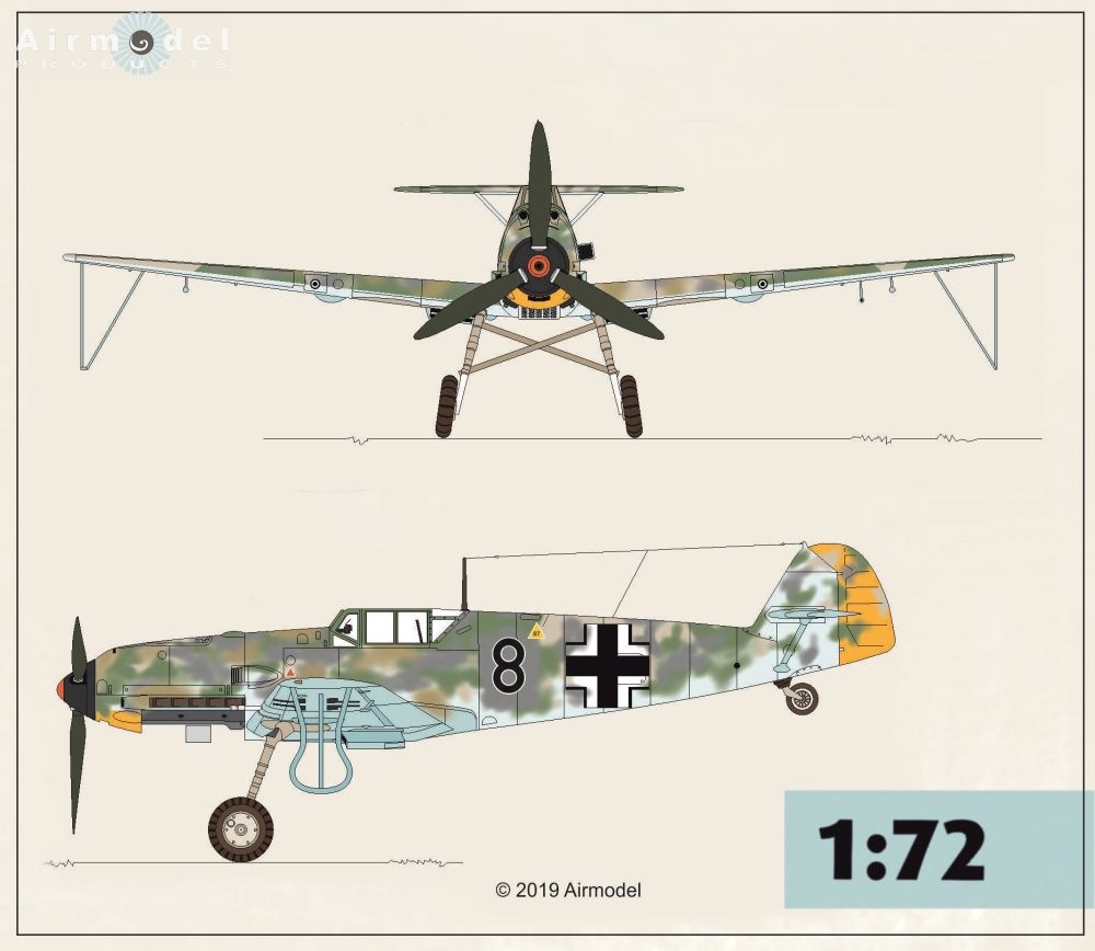 Messerschmitt Bf 109 E "Idiotenbock" training vehicle conversion kit 1/72